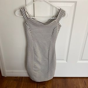 Off the shoulder body con style dress